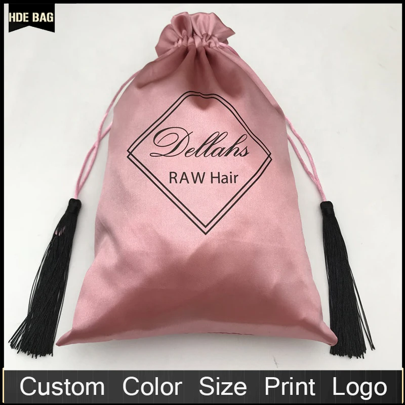 Сумка на шнурке с логотипом заказ натуральные волосы одежда для домашнего