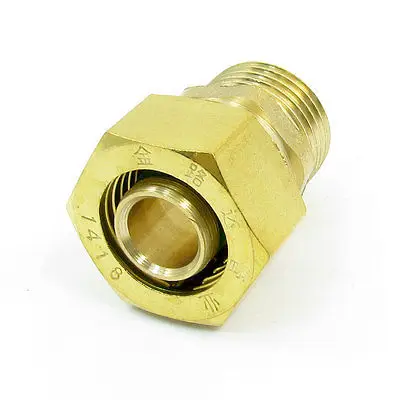

3/8" PT Male Thread Dia Pneumatic 18mm Air Hose Quick Coupler Connector