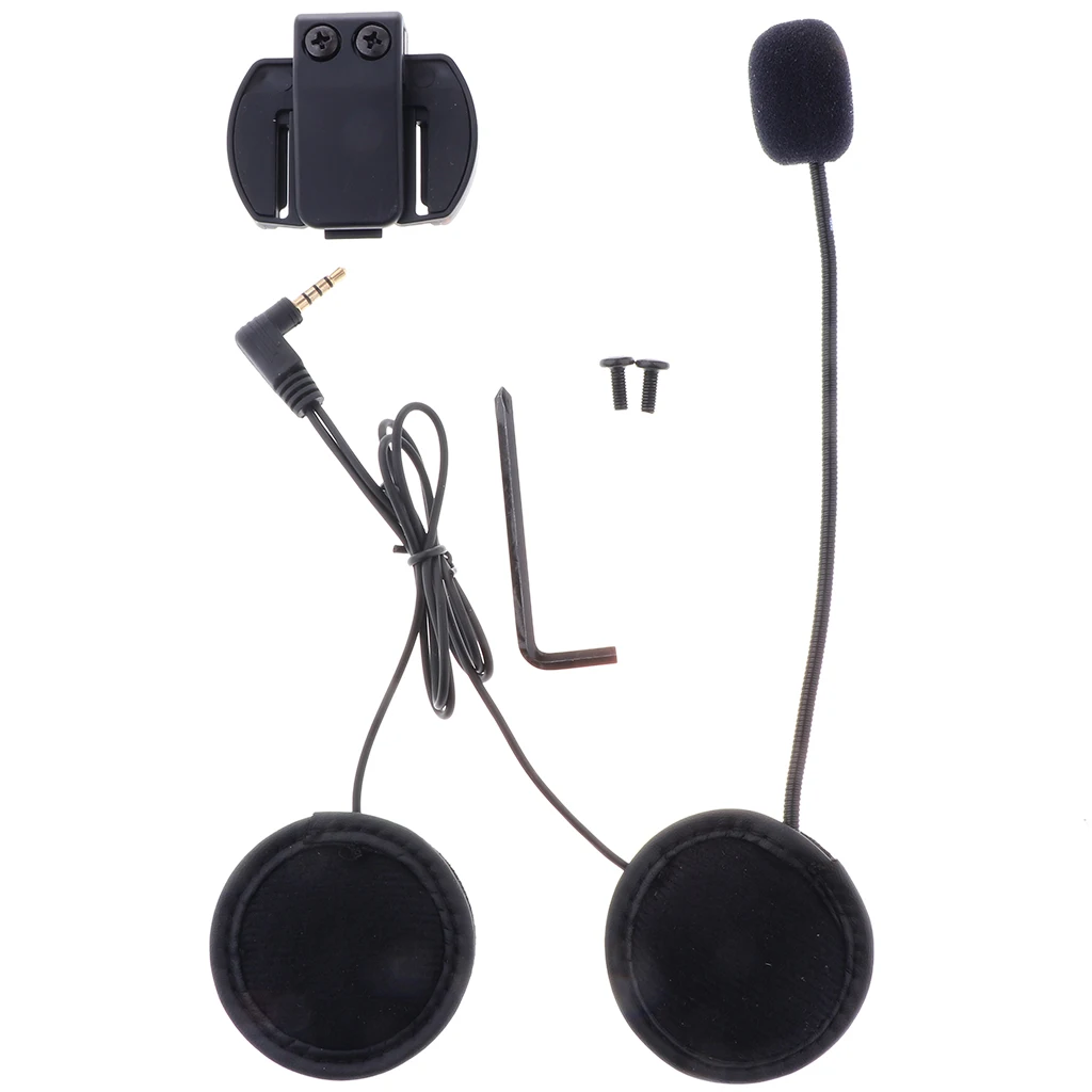 Motorcycle Intercom Bluetooth Helmet Headset, Motobike Wireless Headphone for Yeasu Vertex VX-6E VX-6R VX-7E VX-7R VX-120