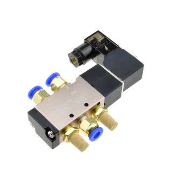 

Air Solenoid Valve 5 Way Port 2 Position Gas Pneumatic Electric Magnetic Valve 12V 24V 220V Coil Volt 4mm 6mm 8mm Hose 4V110-06