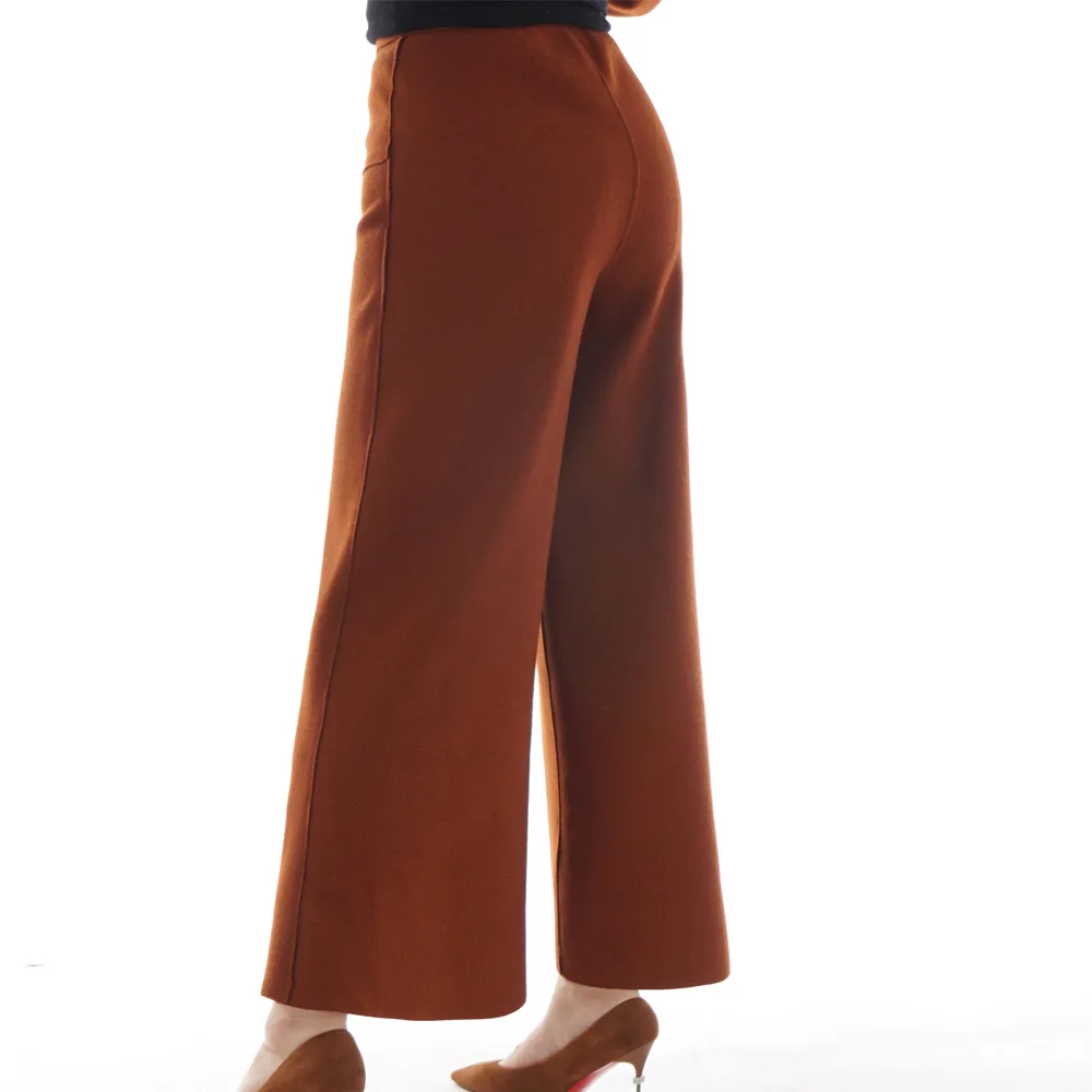 Trousers Мусульманская шерстяная ткань женский костюм-платье широкие брюки юбка-карандаш Повседневный свитер платье костюм для женщин Арабский исламский абаи - Цвет: Trousers