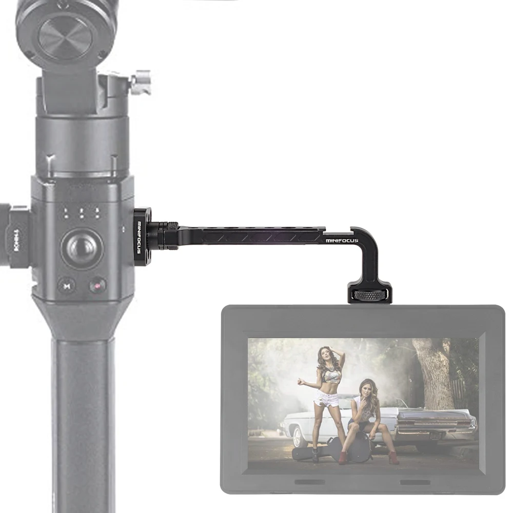 

Ronin S SC Extension Bracket Monitor Arm With Cold Shoe Mount 1/4 for DJI Ronin S SC Mounting Monitor LED Video Light Microphone