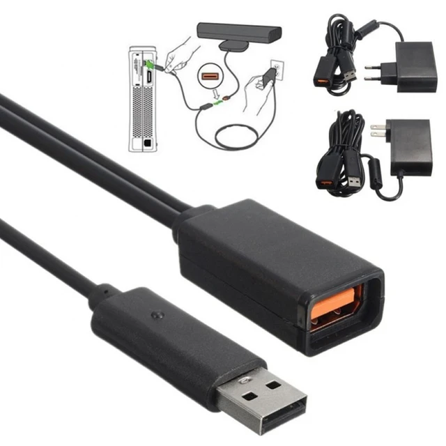 Power Supply Charger Adapter Usb Charging Cable For X-box 360 Kinect Sensor  - Accessories - AliExpress