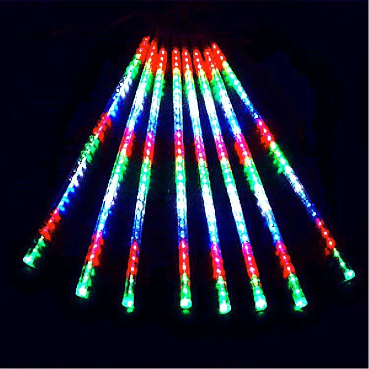 

LED Hollow out Patch Meteor Light Set Colored Tube Tree Lights Decoration Lighting Engineering Double-Sided Shining-