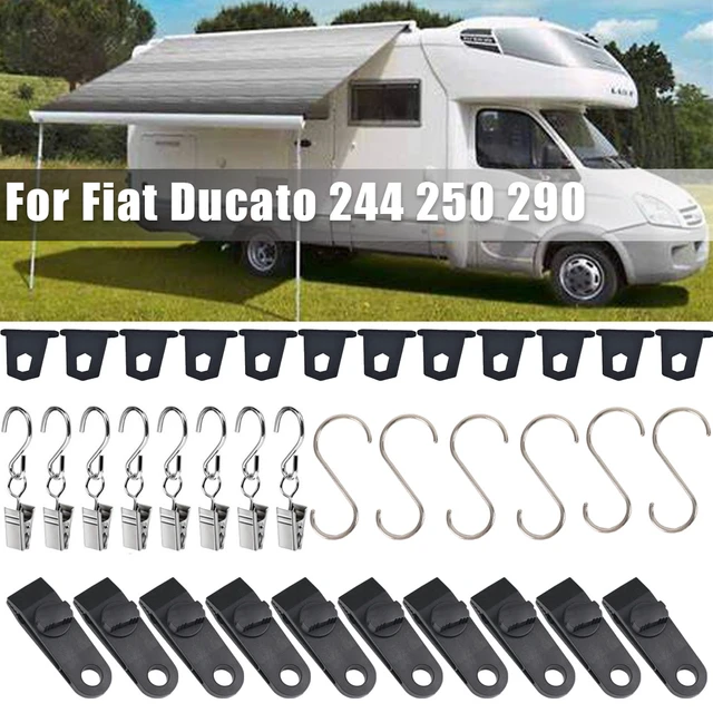 Für Fiat Ducato Van Wohnmobil RV Markise Haken Lichter Camping Kleiderbügel  S Geformt Zubehör Set Camping