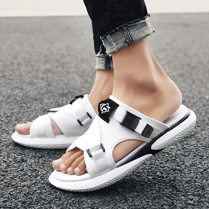 

Slipper Men's Summer Korean-style Summer White Sandals Anti-slip Sandals Sports MEN'S Sandals Men Large Sandals