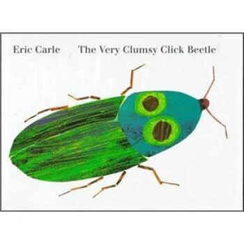 The Very Clumsy Click Beetle Eric Carle children books baby learning english material escolar numeros y alfabeto | Игрушки и хобби