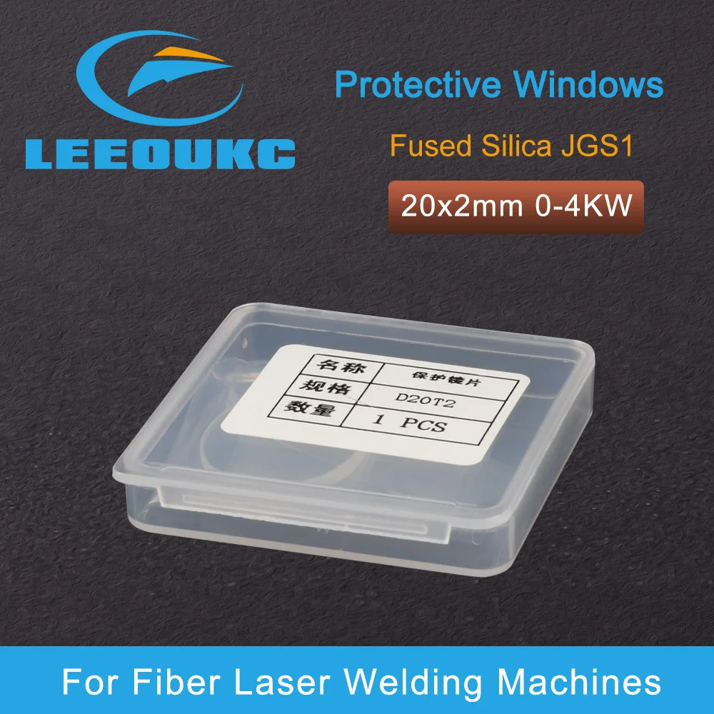 

LEEOUKC High Quality Fiber laser Welding Protective Windows Lens 20x2mm Optical Fiber Laser Hand Held Welding Head Machines