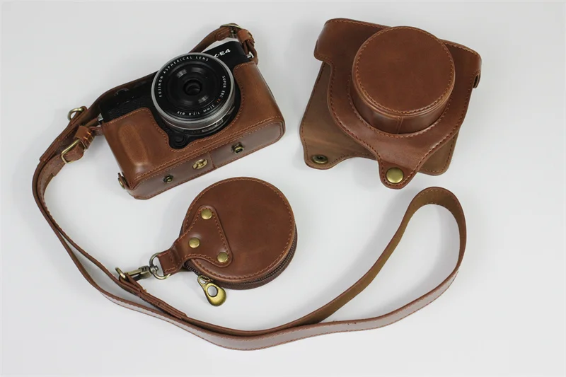 Искусственная кожа Камера сумка чехол для цифровой фотокамеры FUJI Fujifilm XE4 X-E4
