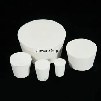 

1pcs/lot 11#-22# white rubber stopper, erlenmeyer flask plug bottle stopper, test tube stopper