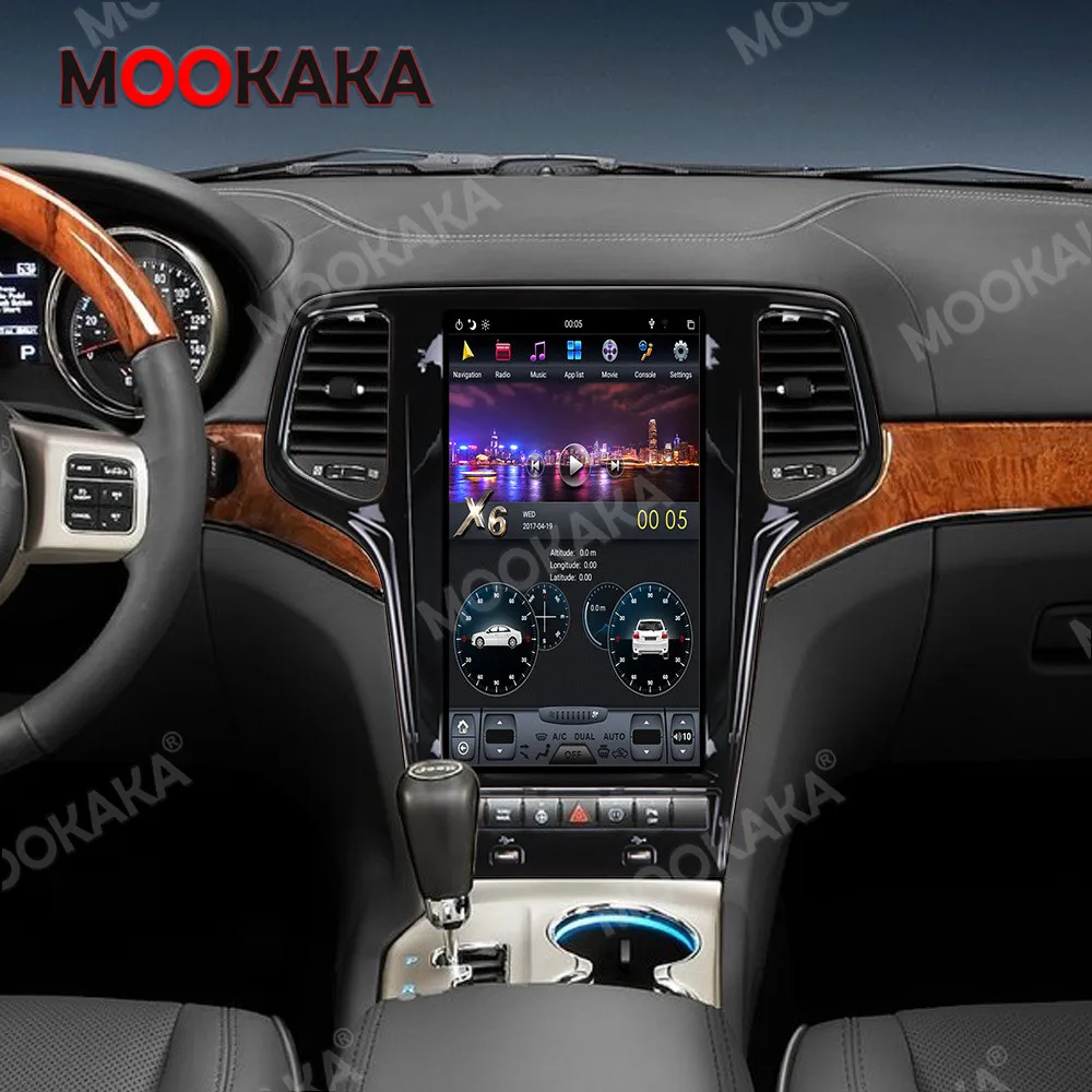 

For JEEP Grand Cherokee 2010 2011-2019 Tesla13.6“ 128 GB Android 9.0 Car Multimedia Player GPS Navigation Black Stereo Head Unit