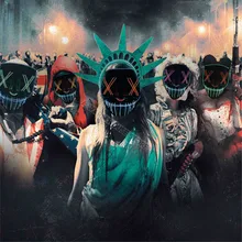Светодиодная маска на Хэллоуин; неоновые маски; Вечерние Маски; страшные маски; Косплей; parti; тушь для ресниц; маска для лица; Карнавальная маска; Маска для чистки