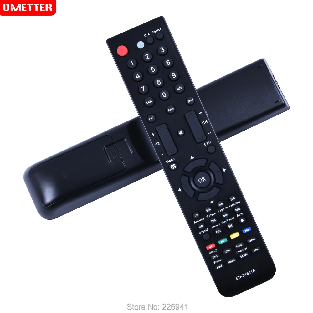 2 Telecomandi Ricambio EN-31611A Per TV Hisense | Compatibile K11, K15, K16, V78, V86 E Molti Altri