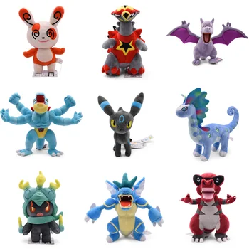 

16-32CM Turtonator Gyarados Shiny Umbreon Marshadow Spinda Krookodile Feraligatr&Machamp Aurorus Aerodactyl Stuffed Plush Toys