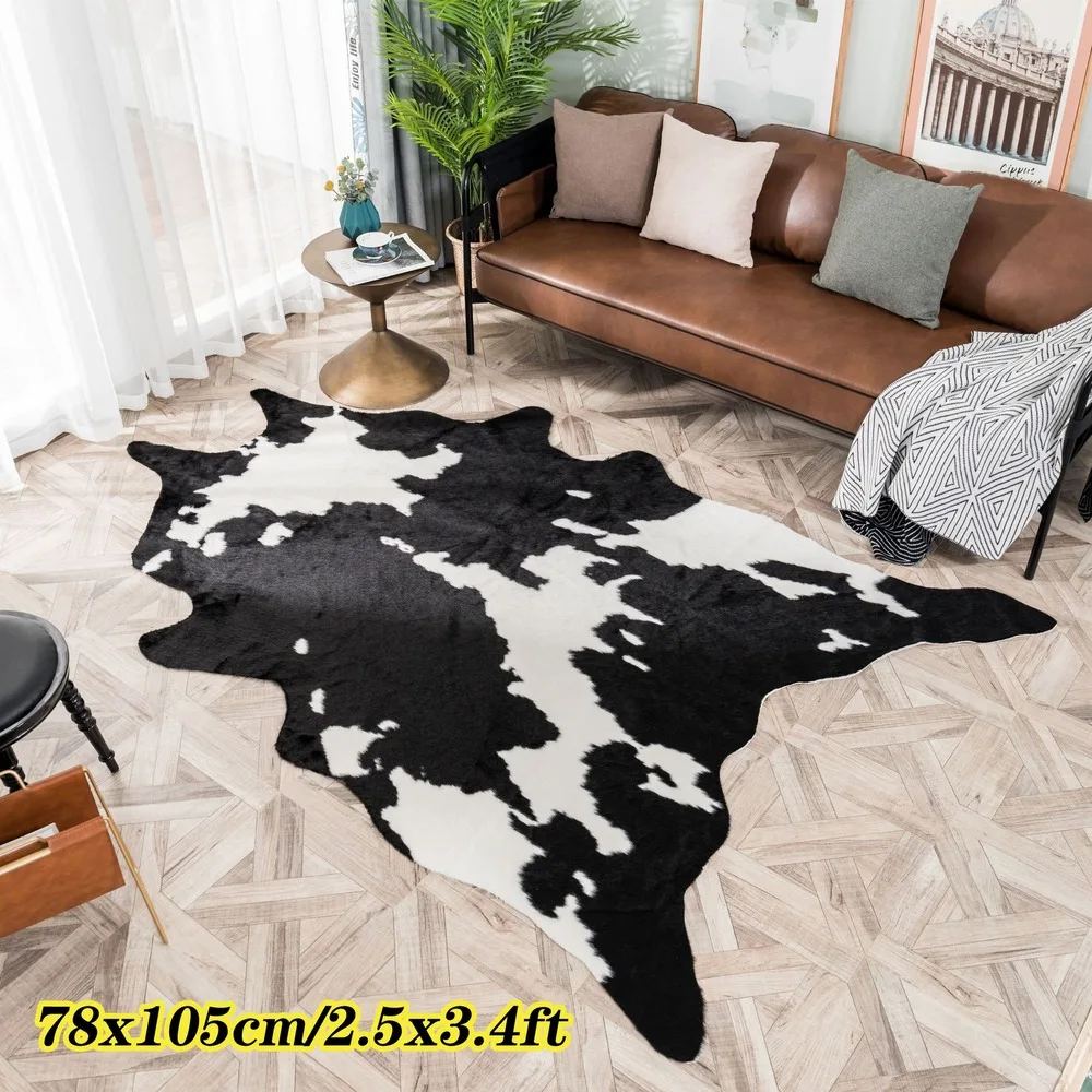 1x Leopard Printed Animal Faux Area Rug Carpet MAT Leather Throw for Home Decor for sale online 