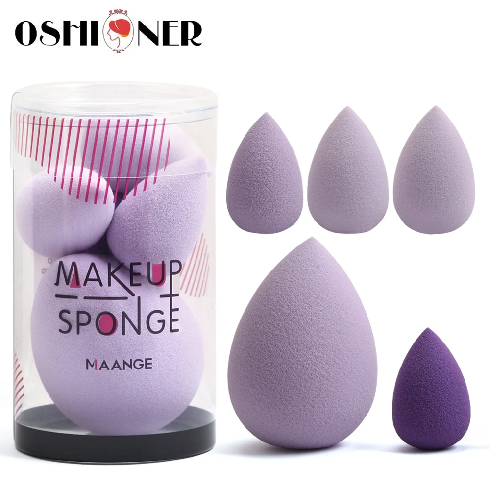 5Pcs/Set Makeup Sponge Blender Tools Beauty Cosmetics Puff Face Foundation Blending for Liquid Cream and Powder Girls |
