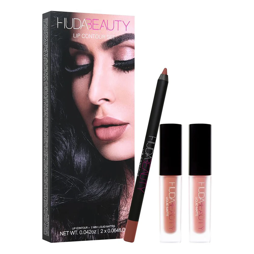 Huda beauty, стробоскоп для губ, 2 стиля, жидкая матовая помада, супер носимая, идеальный контур для губ, идеальный подарок для любителей помады