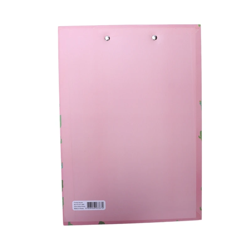 Cute Animal File Folder Writing Clip Board Cactus
