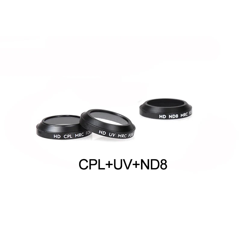 Mavic Pro фильтры для объектива камеры Комплект для Dji Mavic Pro Platinum Drone CPL UV ND4 ND8 ND16 градиентные цветные фильтры комплекты запасных частей