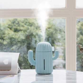 

Cactus Shape Large Capacity Portable Desktop Air Humidifier USB Mist Maker Aroma Essential Oil Diffuser for Home Fogger