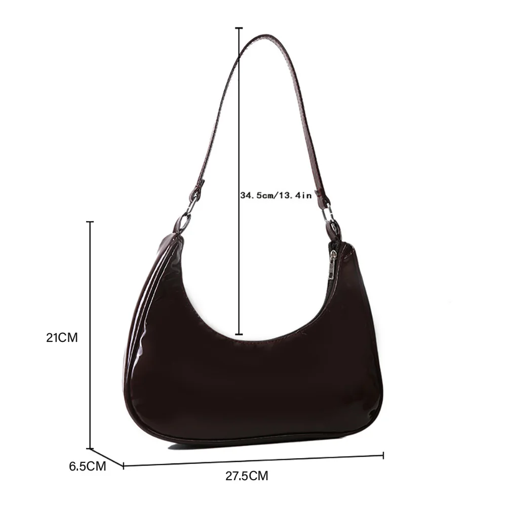 Mini Fashion Crescent Shoulder Bag, Solid Color Simple Hobo Bag, Women's  Stylish Handbag & Purse - Temu