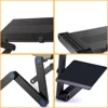 Adjustable Laptop Desk Stand Portable Aluminum Ergonomic Lapdesk For TV Bed Sofa PC Notebook Table Desk Stand With Mouse Pad 4