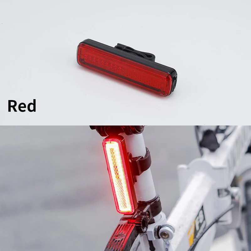 Red Светодиодные фонари для велосипеда USB аккумуляторная Хвостовая лампа для велосипеда велосипедная Лампа Дорога MTB велосипед задний фонарь Спорт Бег латерн - Цвет: Red