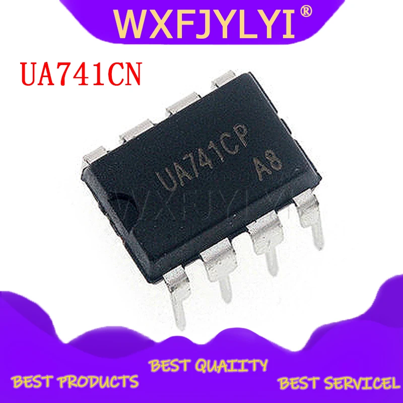 20 шт. DIP IC 8 контактов UA741CN UA741CP UA741 OP Amp LM741 741 TI оригинальный DIP-8 | Электронные