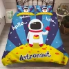 3D Bedding Set Space Astronaut Duvet Cover with Pillow Cover Bedding Set for Kids Bedroom Decor  Boys Bedding Set  Linen Sheets 6