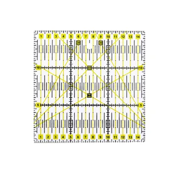 

Double-Colored Grid Lines Ruler Square Acrylic Quilting Ruler Sewing Handmade Drawing Measuring Tool