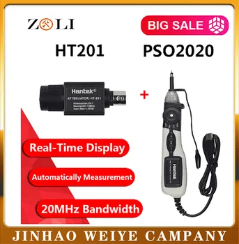 

oscilloscope Hantek PSO2020 digital осциллограф usb oscilloscopes 96MSa/s 20MHz ociloscopio automotivo hantek with HT201