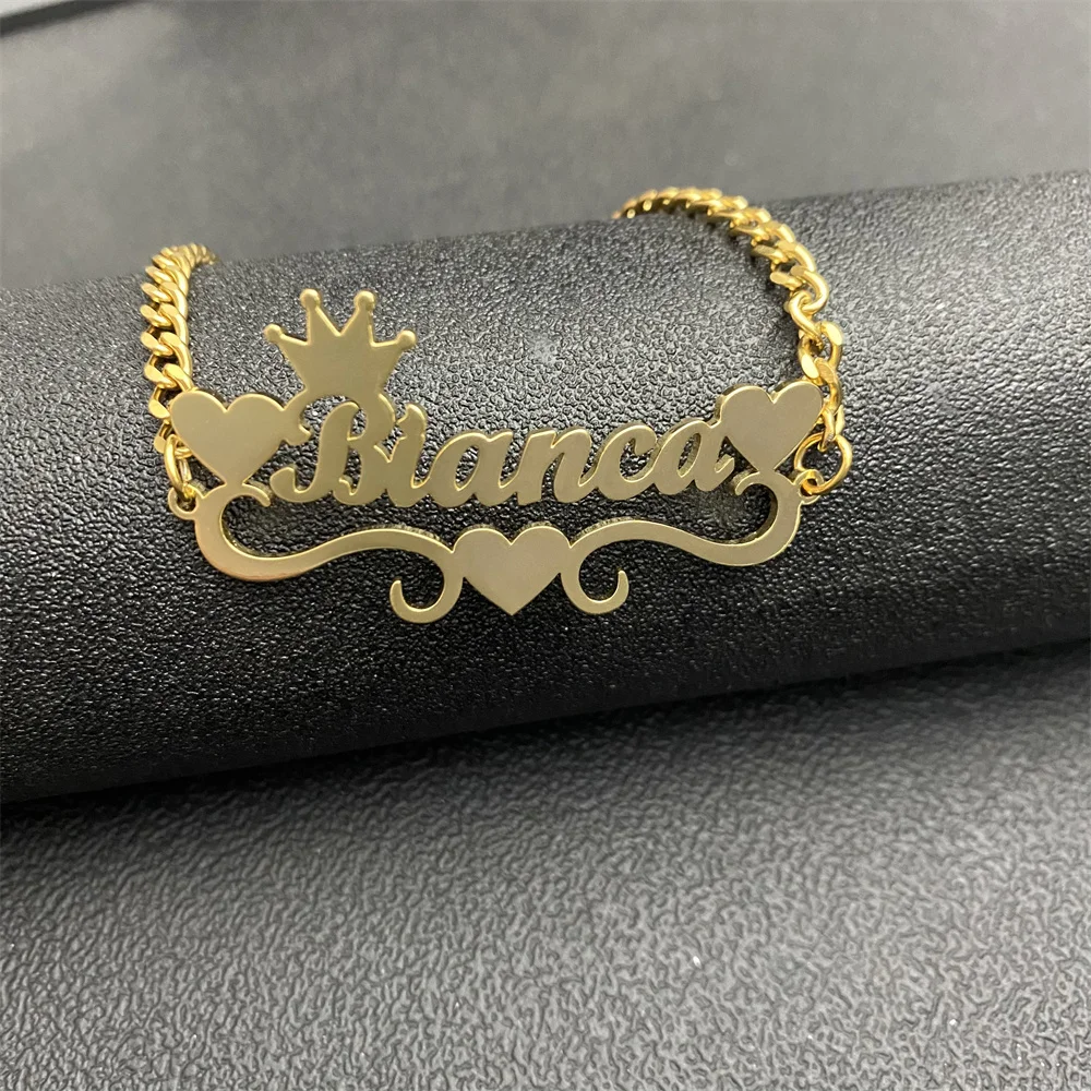 Vishowco Custom Name Anklet Stainless 