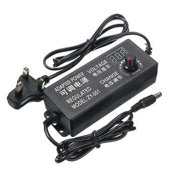 

Power Supply Adapter Adjustable AC To DC Charger Variable Voltage For DC Motor Speed Control EU Plug 3-12V/9-24V