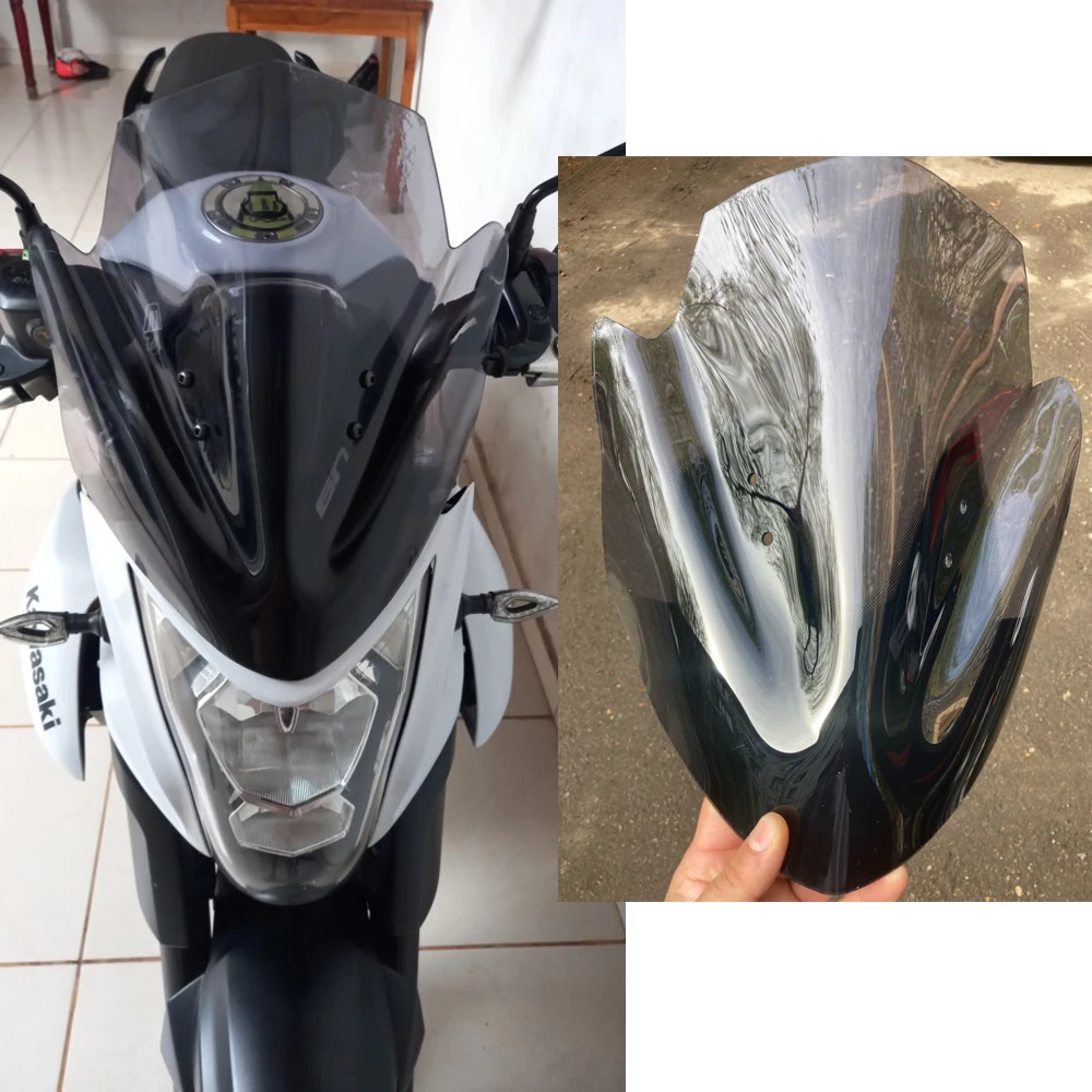 

ER6N ветровое стекло Обтекатели козырек Viser для Kawasaki ER-6N ER 6N 2013 2014 2015 2016 2017 аксессуары для мотоциклов