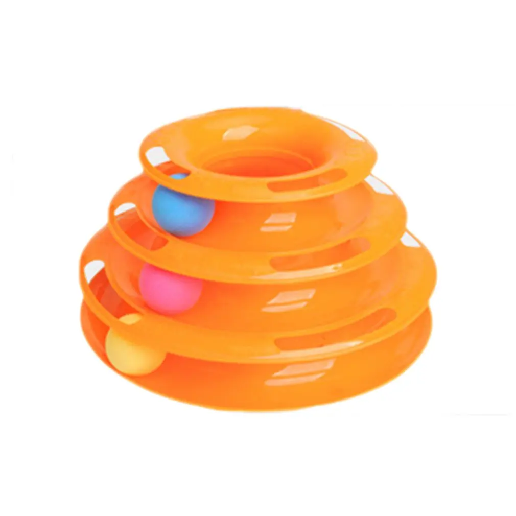 

Three-layer cat carousel cat, toy, three-story tower track cat carousel