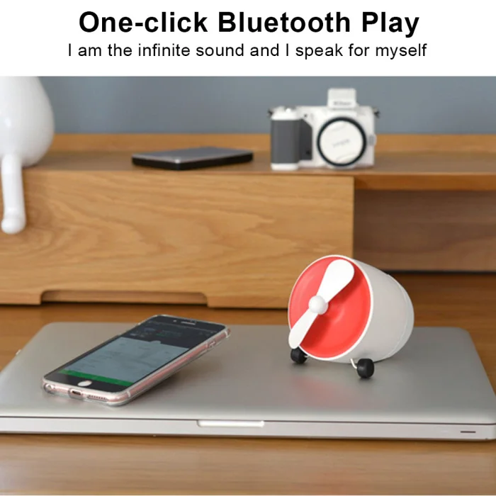 Горячая самолет беспроводной Bluetooth динамик мини портативный вентилятор мобильный телефон Универсальный бас аудио