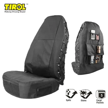 

2Pcs Car Front Seat Covers Organizer Adjustable Washable Seat Car Auto Seat Protector with Seat Back Parts Decoration for TIROL
