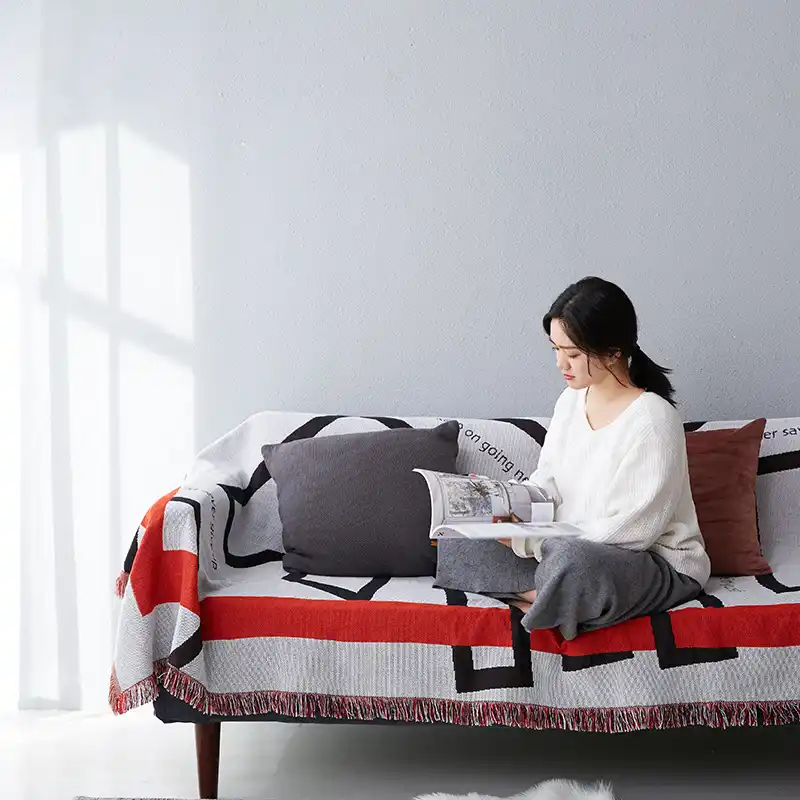 Nordic Stil Decke Sofa Dekorative Schutzhulle Decken Auf Sofa Betten Flugzeug Reise Tuch Couch Abdeckung Couch Matte Blankets Aliexpress