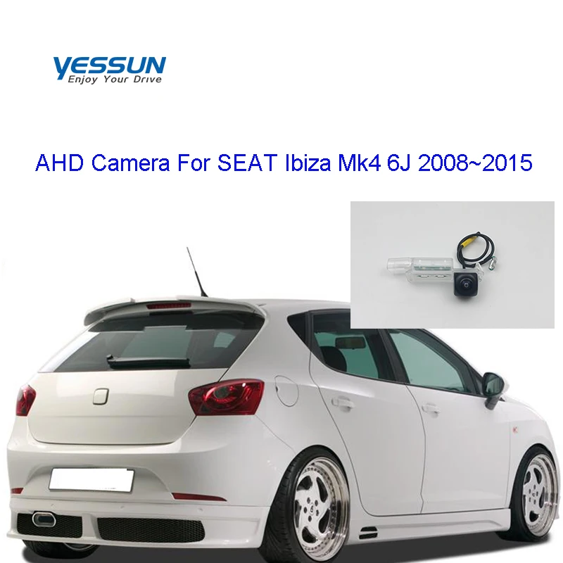 Yessun рыбий глаз камера заднего вида для SEAT Ibiza Mk4 6J 2008 ~ 2015 AHD 720P резервного