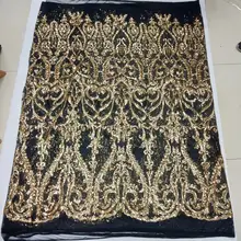 Новое поступление, кружевная ткань с блестками, африканская, нигерийская, Тюлевая сетчатая кружевная ткань для свадьбы, бархатная кружевная ткань с блестками, WHB8-5 02