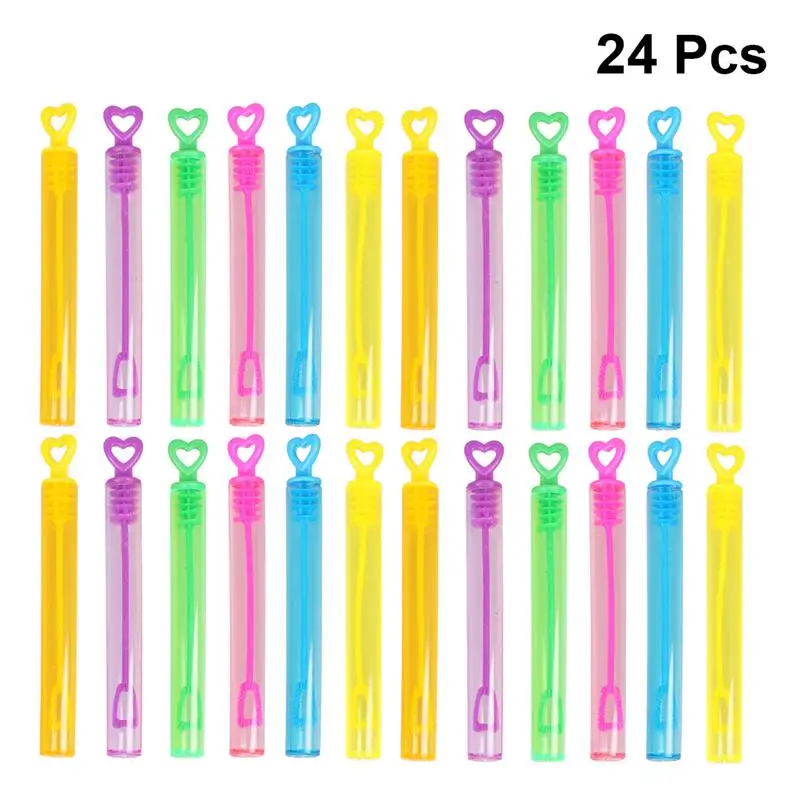 empty bubble bottles with wands