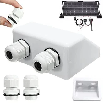 

Roof Solar Waterproof Junction Box Panel Wire Double Cable Entry Gland Box Cable Connector For Motorhome Campervan Caravan Boat