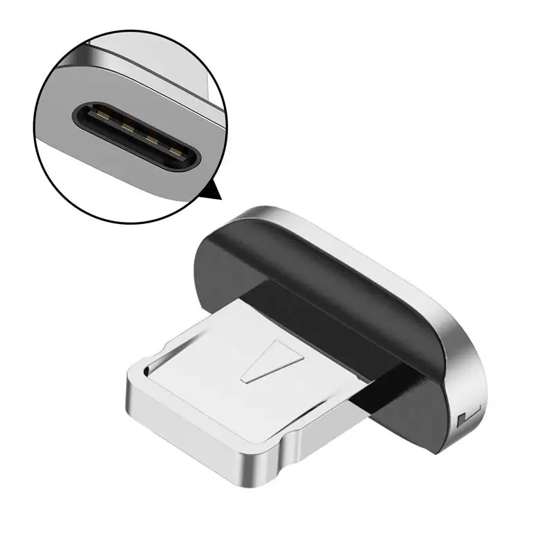 GTWIN Магнитный Micro USB кабель для iPhone samsung type-C Быстрая зарядка Магнитный кабель зарядное устройство адаптер USB кабели для мобильных телефонов - Цвет: Only For iPhone Plug