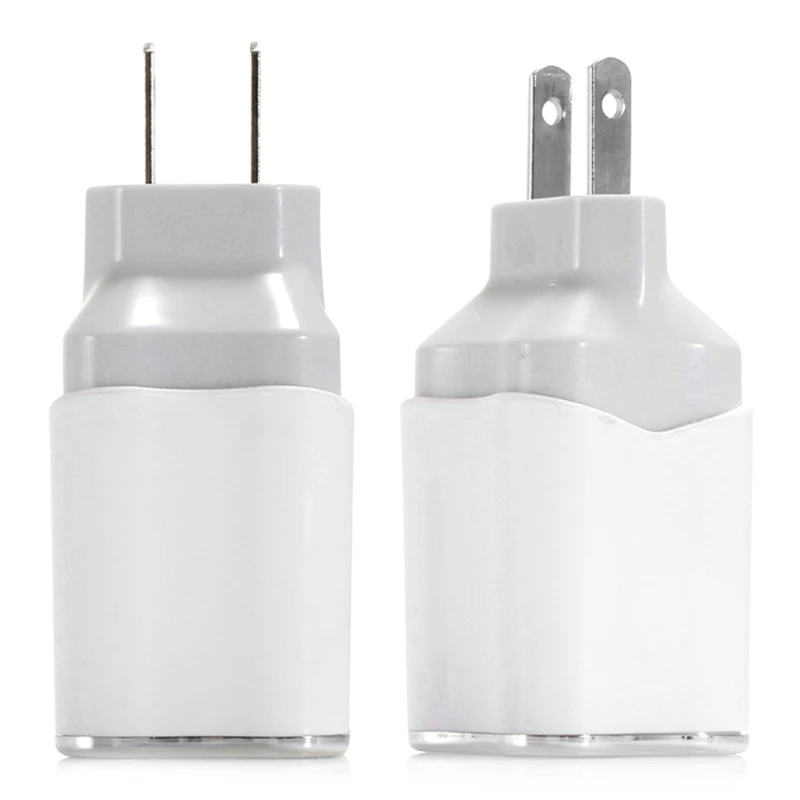 Двойной USB 5V 2A светодиодный адаптер зарядного устройства для iphone 7 8 X samsung S7 S8 Ipad