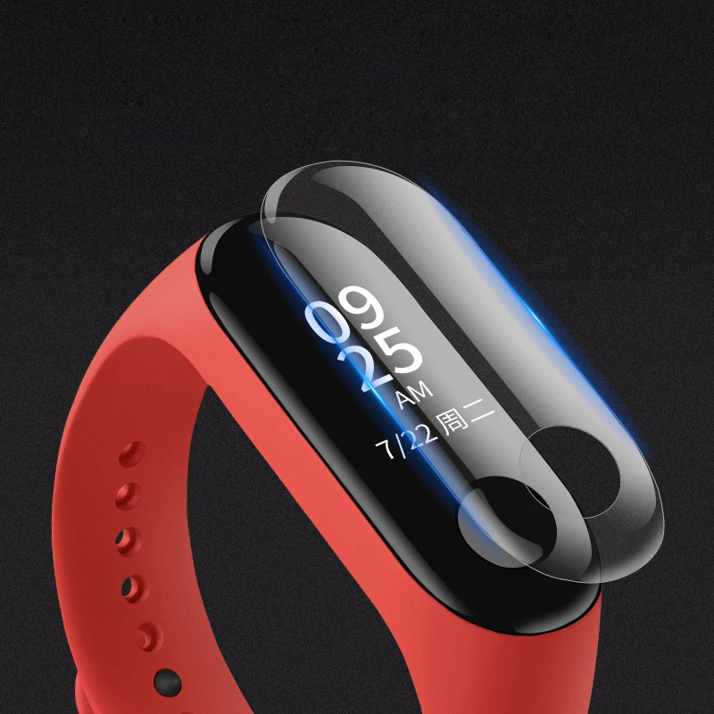 Браслет для Xiaomi Mi band 2 3 4 сменный силиконовый ремешок для Xiaomi Mi Band 2+ Защитная пленка для экрана