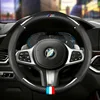 Car Carbon Fiber Steering Wheel Cover 38cm for BMW All Models 1 2 3 4 5 6 7 Series Auto Interior Accessories Car styling 1