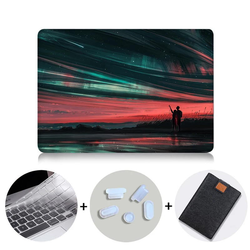 MTT чехол для ноутбука Macbook Air 11 13 дюймов чехол для Apple Mac book Pro retina 12 13,3 15 16 с сенсорной панелью A1706 A1989 A1932 - Цвет: MB03