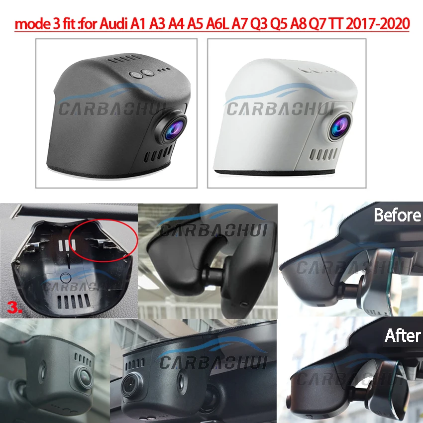 Для Audi A1 A3 A4 A5 A6 A7 Q3 Q5 Q7 2004 2020 автомобильный мини Wifi камера Full HD 1080P Автомобильный