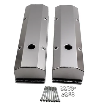 

1pair Replacement Parts Cover Professional Durable Fabricated Tall 1/4inch Billet Rail Engine Block For Chevy 350 383 SBC