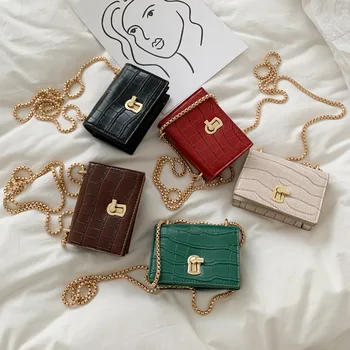 

Textured mini bag female new 2020 Korean version of the wild summer chic chain shoulder messenger bag women leather handbags